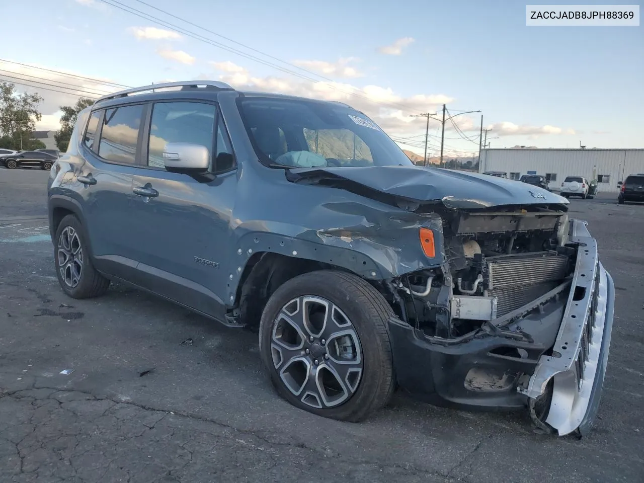 2018 Jeep Renegade Limited VIN: ZACCJADB8JPH88369 Lot: 77607764