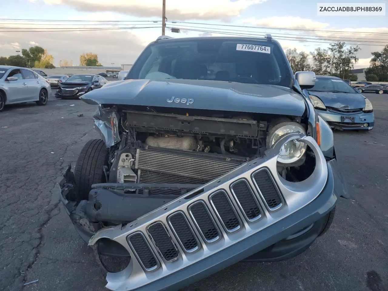 2018 Jeep Renegade Limited VIN: ZACCJADB8JPH88369 Lot: 77607764