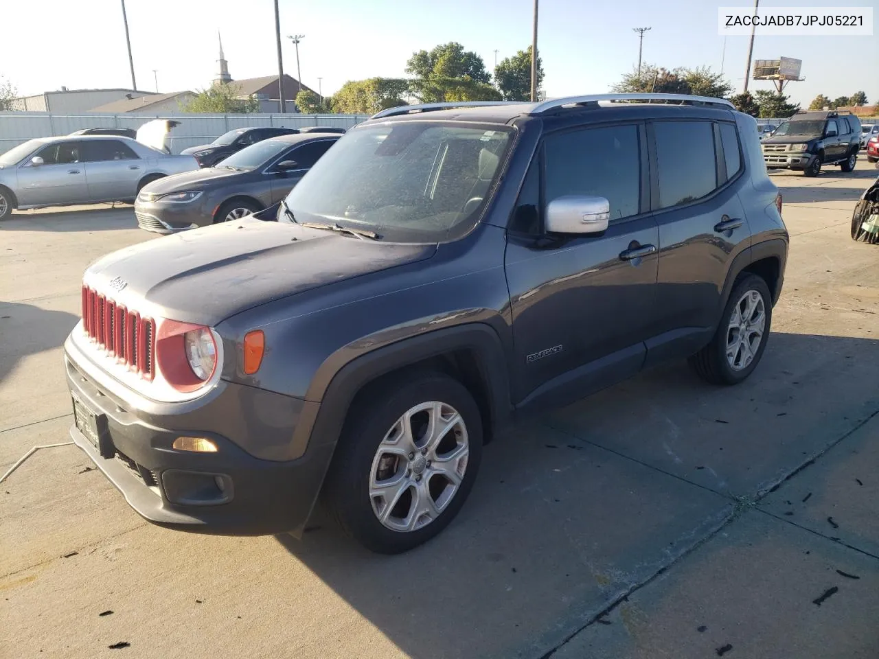 2018 Jeep Renegade Limited VIN: ZACCJADB7JPJ05221 Lot: 77796474