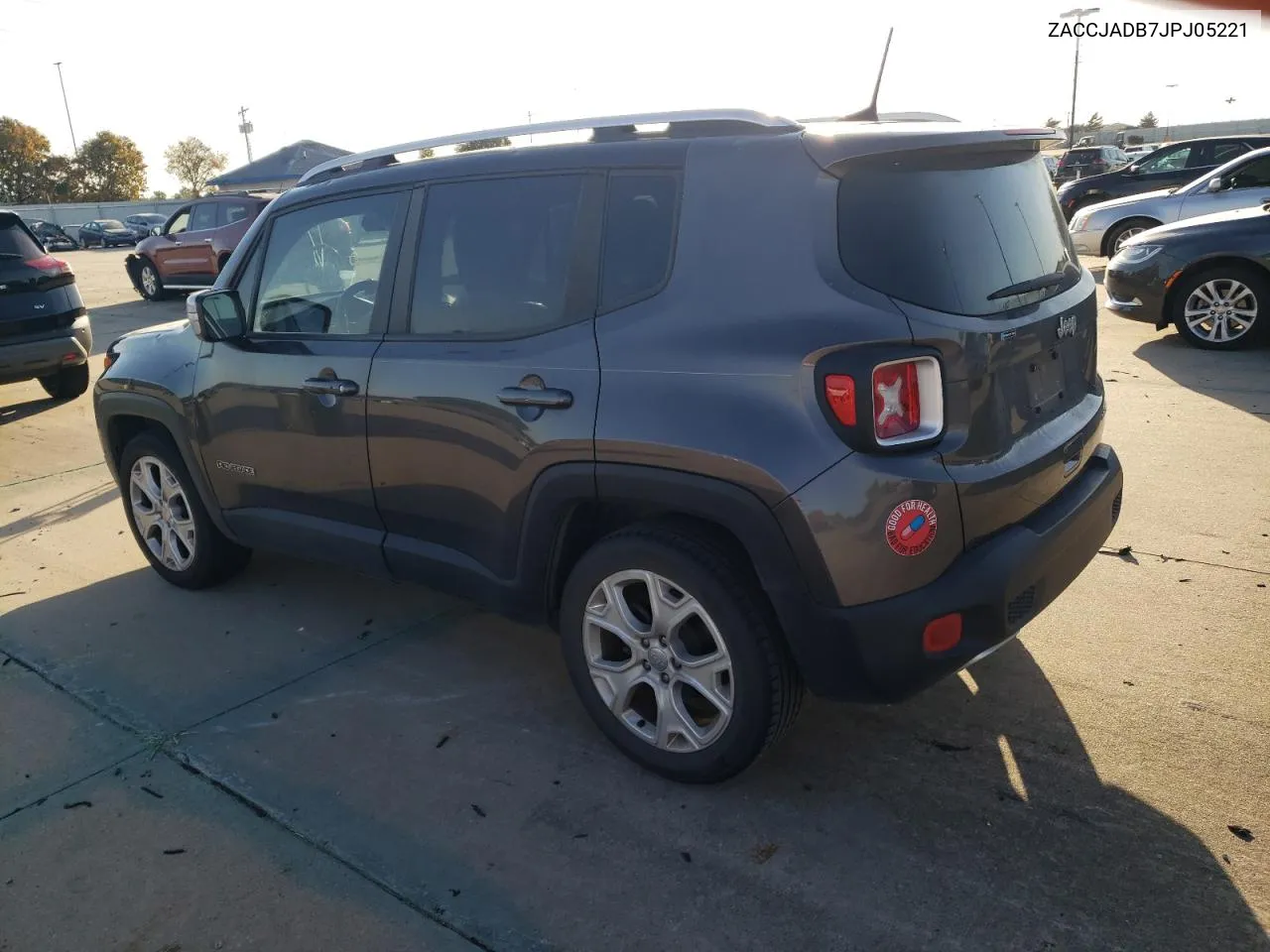 2018 Jeep Renegade Limited VIN: ZACCJADB7JPJ05221 Lot: 77796474