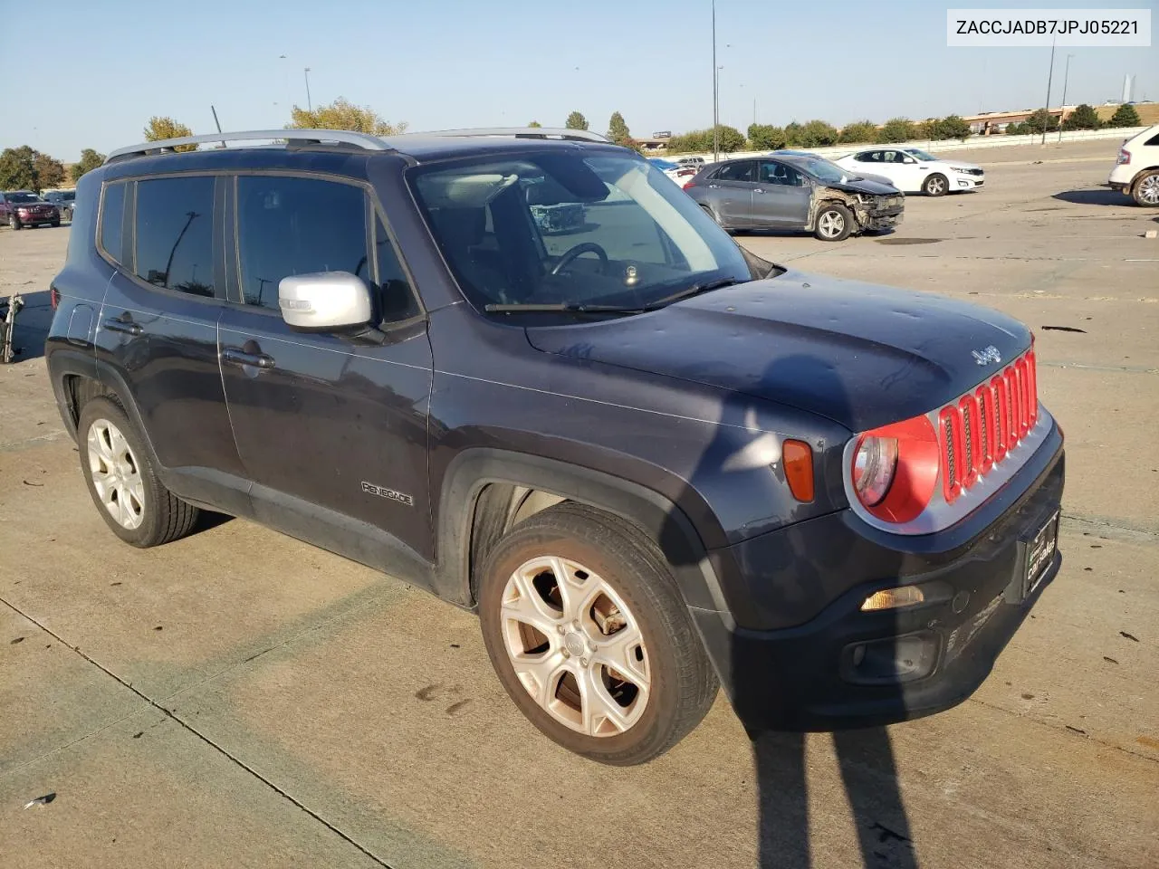 2018 Jeep Renegade Limited VIN: ZACCJADB7JPJ05221 Lot: 77796474