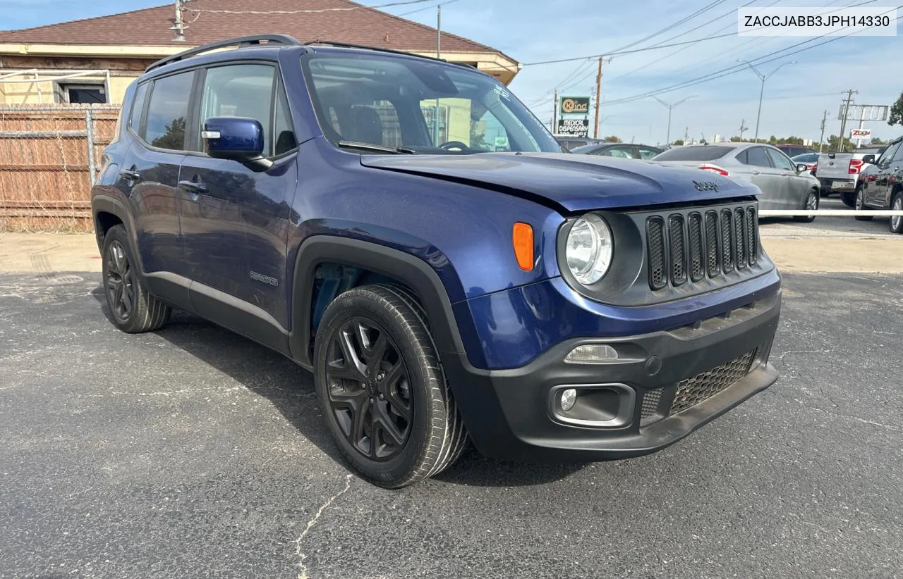 2018 Jeep Renegade Latitude VIN: ZACCJABB3JPH14330 Lot: 78430614