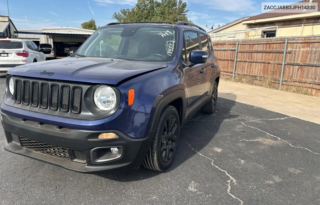 2018 Jeep Renegade Latitude VIN: ZACCJABB3JPH14330 Lot: 78430614