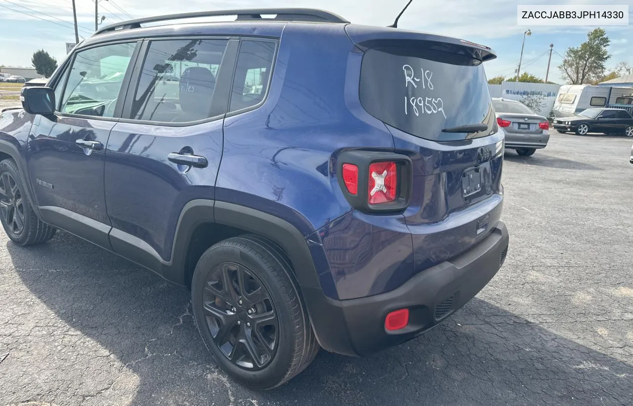 2018 Jeep Renegade Latitude VIN: ZACCJABB3JPH14330 Lot: 78430614