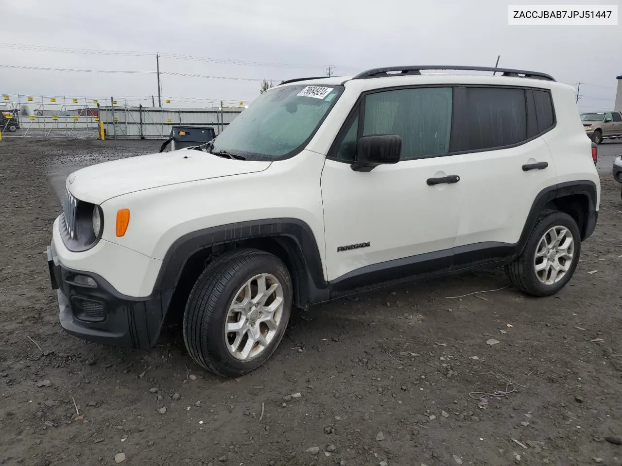 2018 Jeep Renegade Sport VIN: ZACCJBAB7JPJ51447 Lot: 79684924