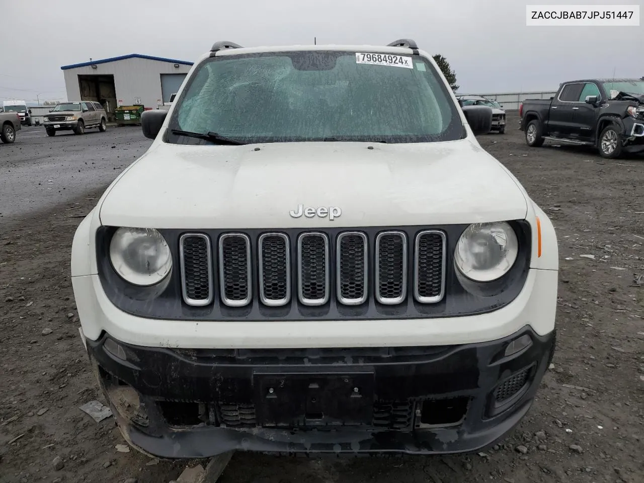 2018 Jeep Renegade Sport VIN: ZACCJBAB7JPJ51447 Lot: 79684924