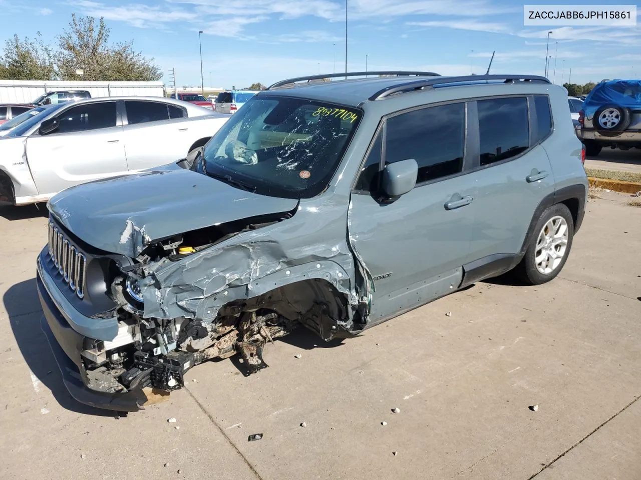 2018 Jeep Renegade Latitude VIN: ZACCJABB6JPH15861 Lot: 80377104