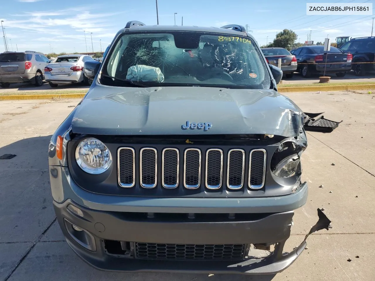 2018 Jeep Renegade Latitude VIN: ZACCJABB6JPH15861 Lot: 80377104