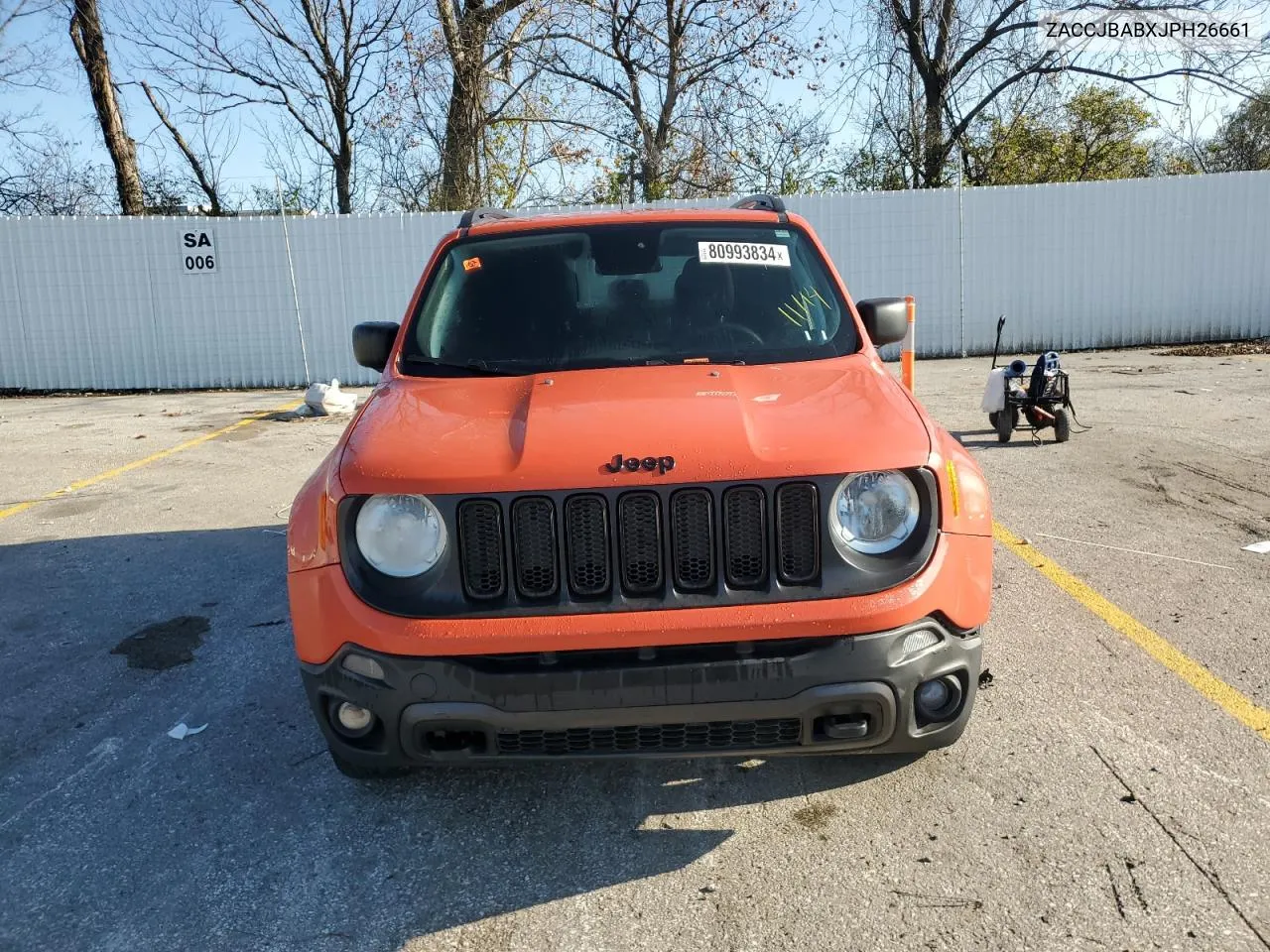 2018 Jeep Renegade Sport VIN: ZACCJBABXJPH26661 Lot: 80993834