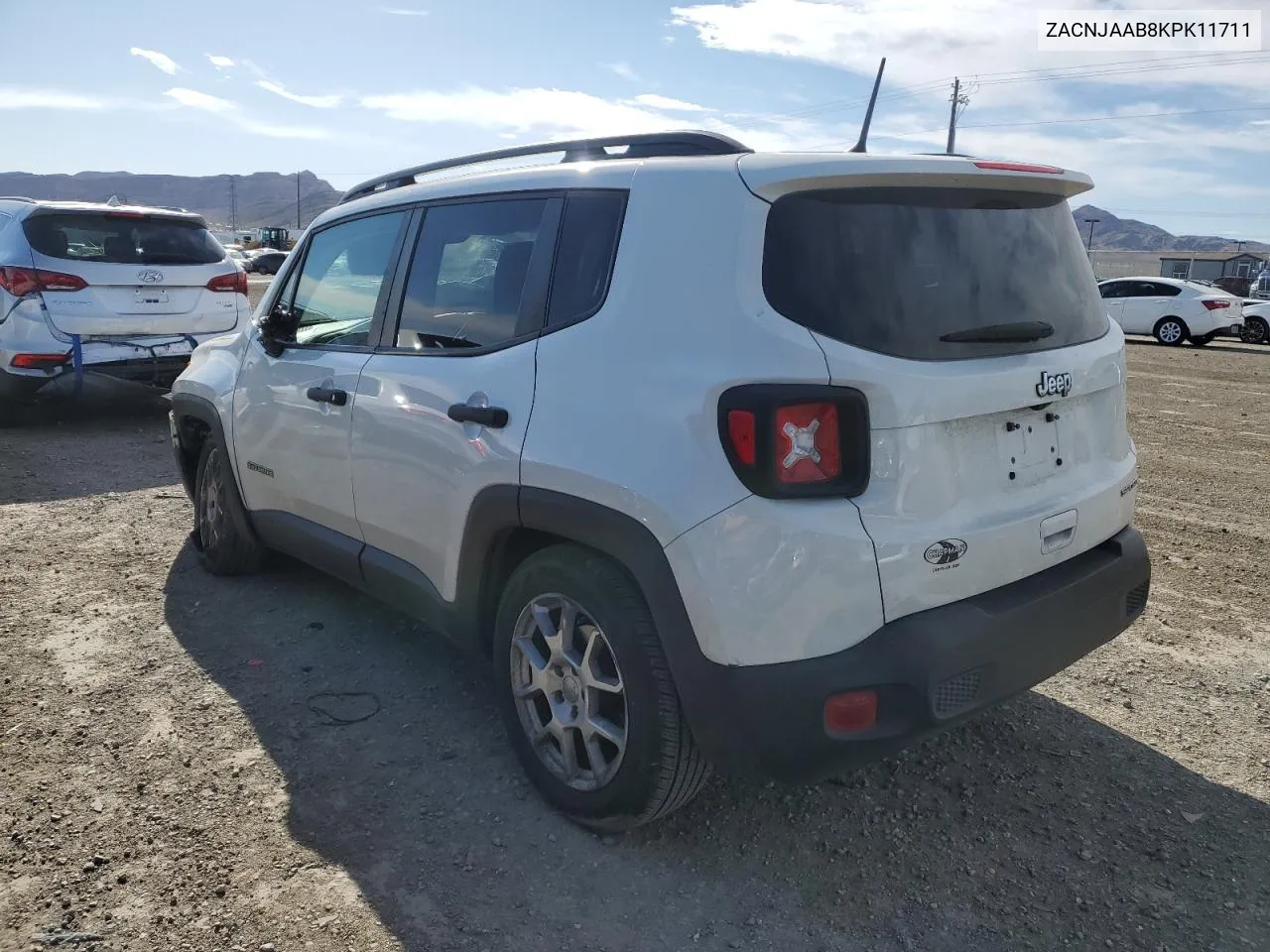 ZACNJAAB8KPK11711 2019 Jeep Renegade Sport