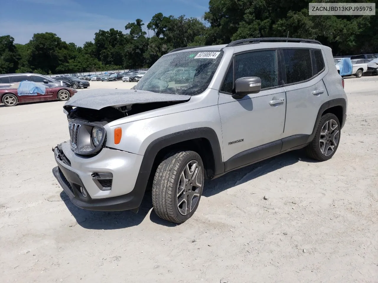 2019 Jeep Renegade Limited VIN: ZACNJBD13KPJ95975 Lot: 53188974