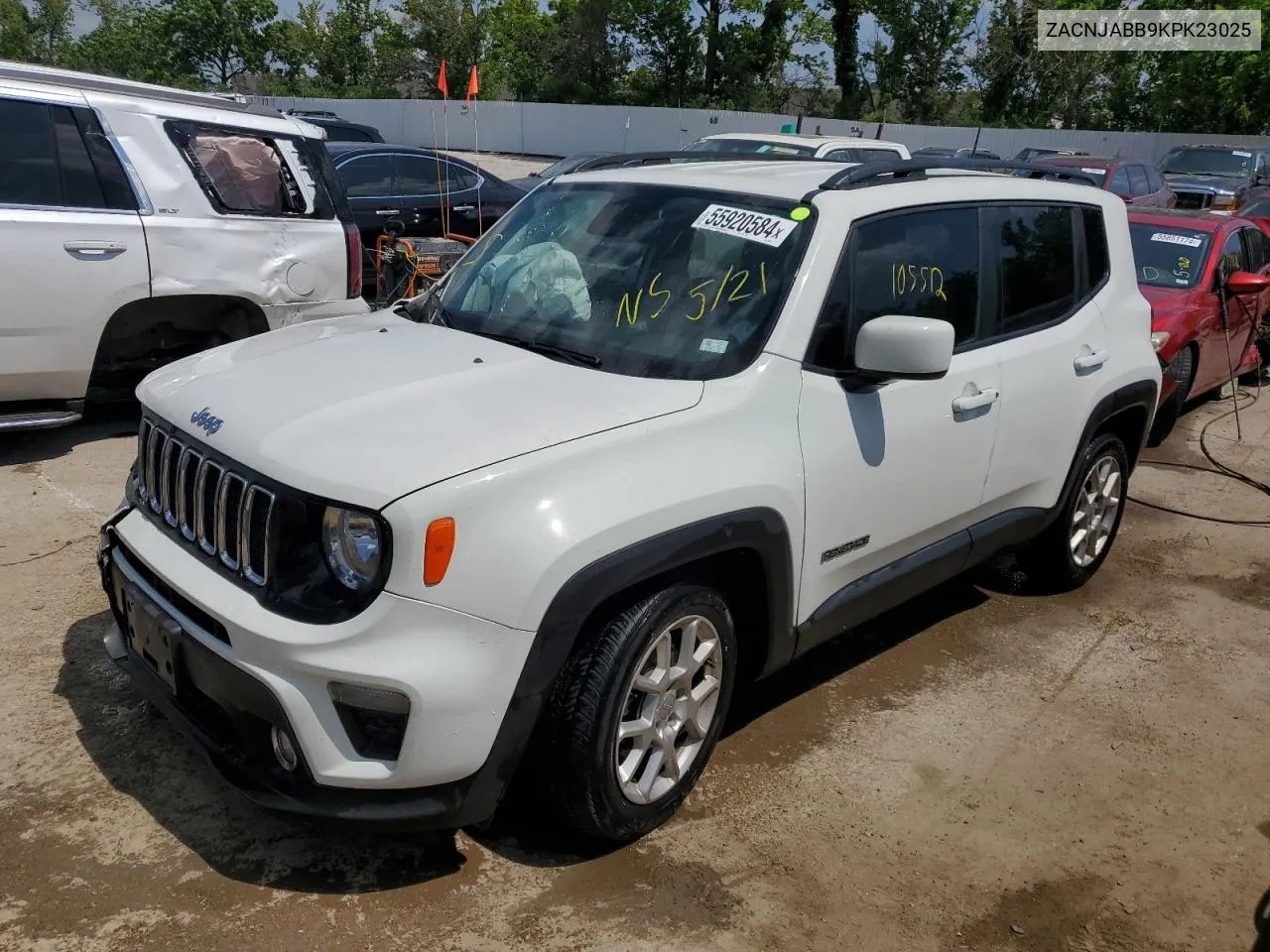 2019 Jeep Renegade Latitude VIN: ZACNJABB9KPK23025 Lot: 55920584