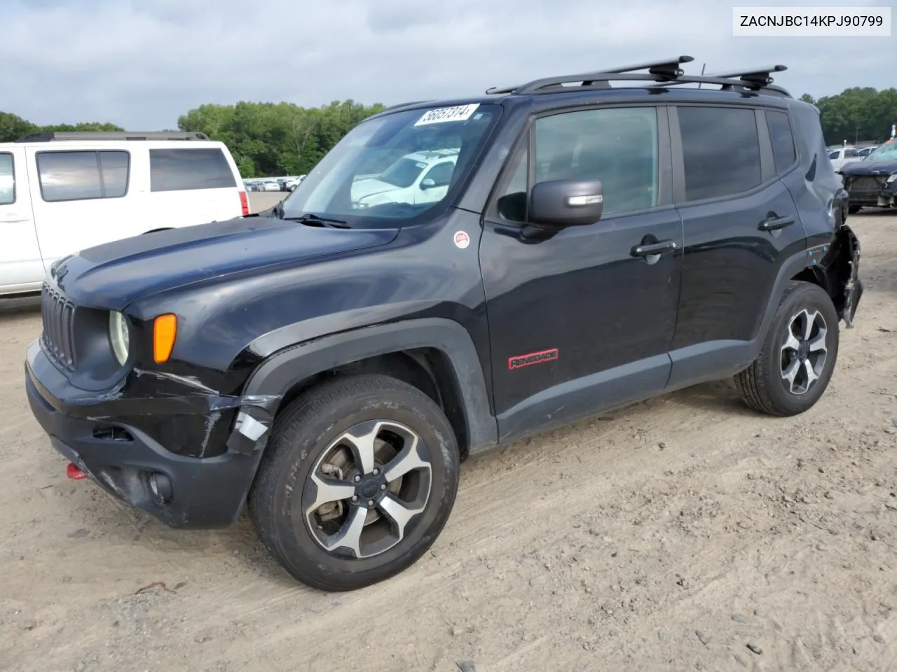 2019 Jeep Renegade Trailhawk VIN: ZACNJBC14KPJ90799 Lot: 56057314