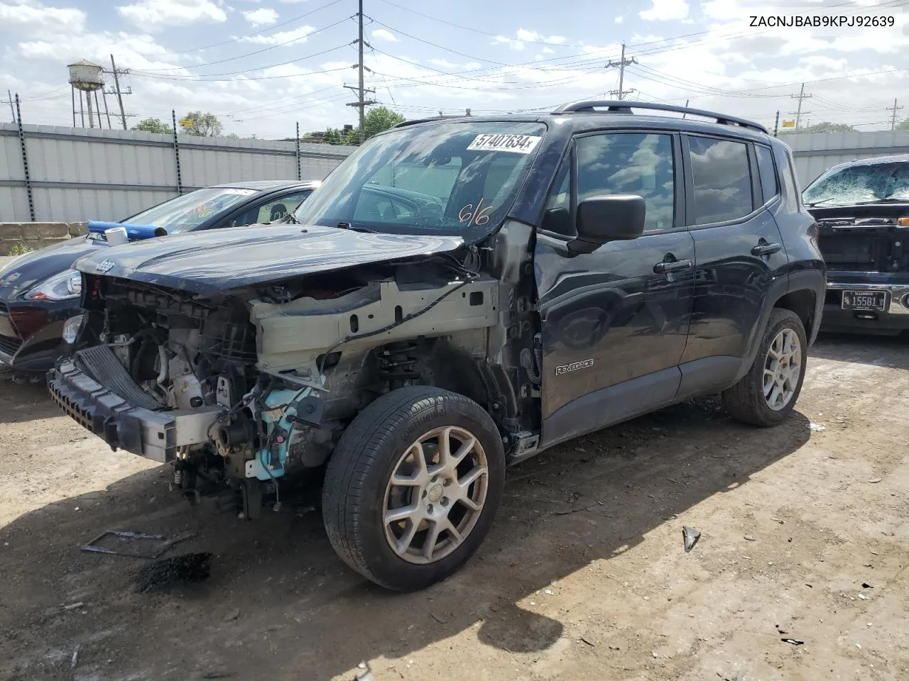 2019 Jeep Renegade Sport VIN: ZACNJBAB9KPJ92639 Lot: 57407634