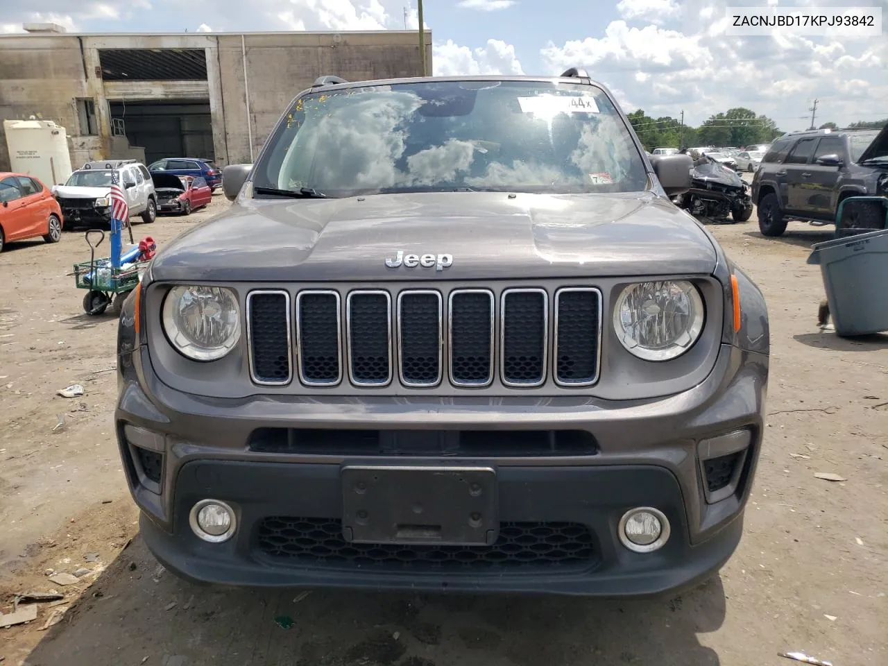 2019 Jeep Renegade Limited VIN: ZACNJBD17KPJ93842 Lot: 57526044