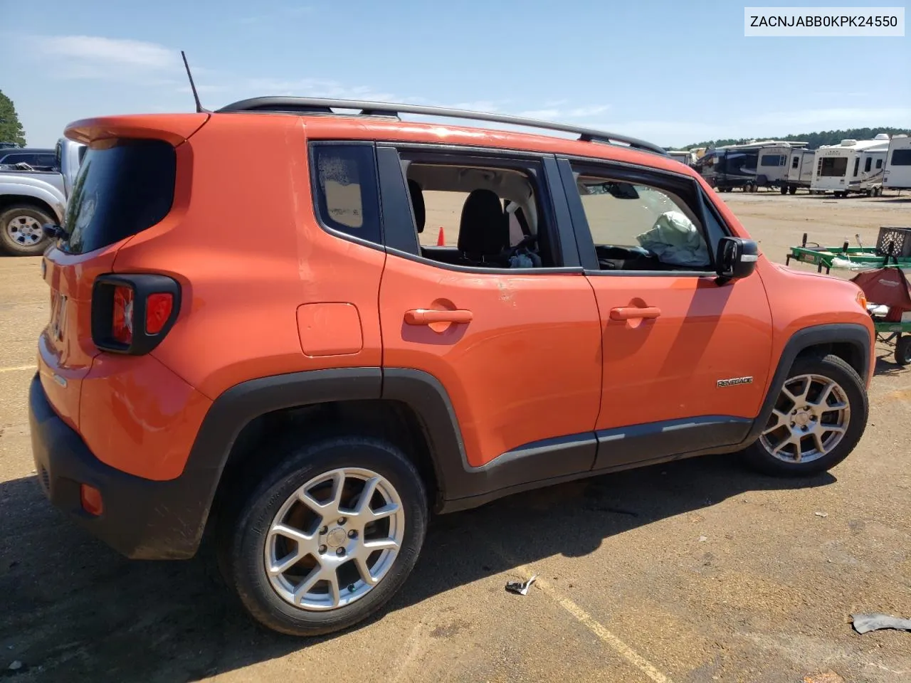 2019 Jeep Renegade Latitude VIN: ZACNJABB0KPK24550 Lot: 59151134