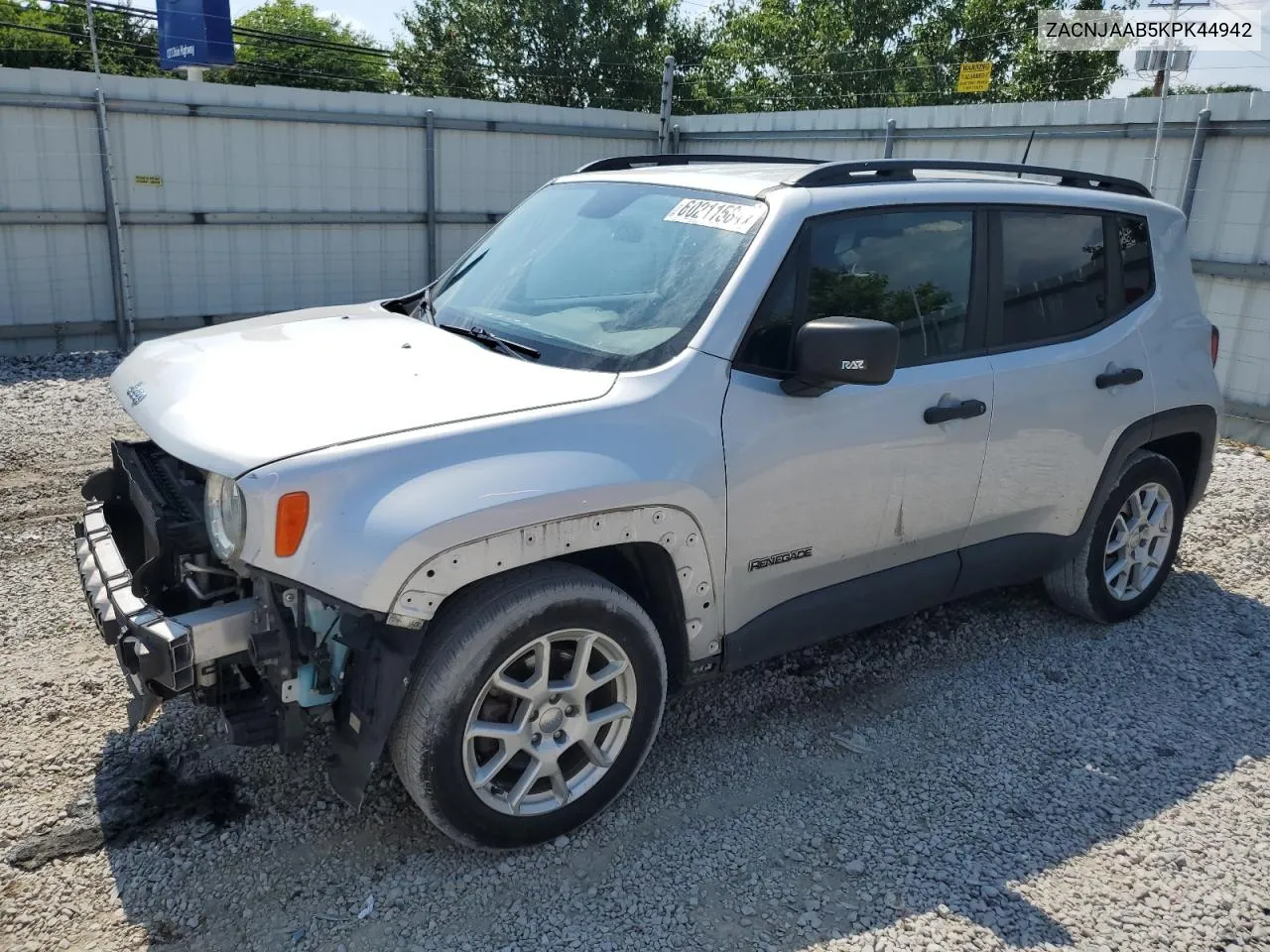 2019 Jeep Renegade Sport VIN: ZACNJAAB5KPK44942 Lot: 60211584