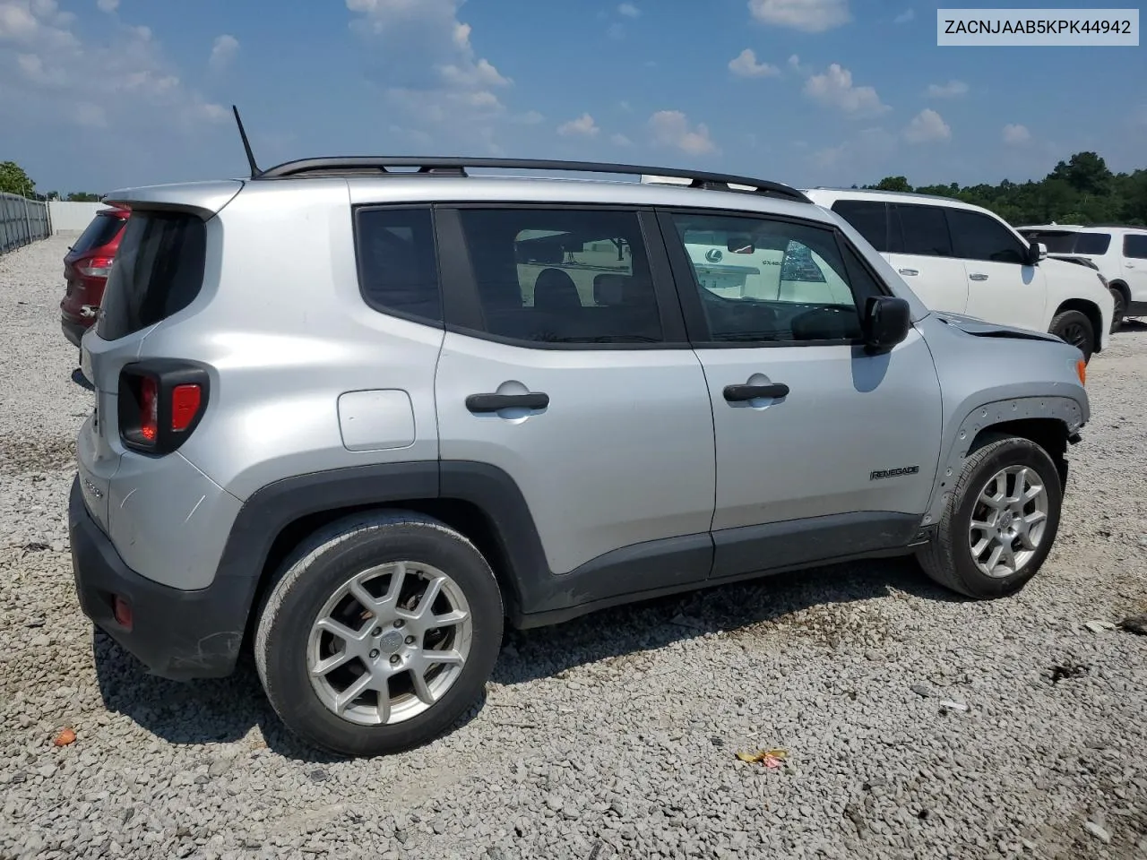 2019 Jeep Renegade Sport VIN: ZACNJAAB5KPK44942 Lot: 60211584