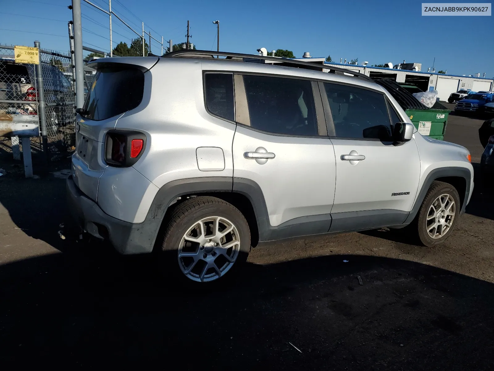 2019 Jeep Renegade Latitude VIN: ZACNJABB9KPK90627 Lot: 62022914