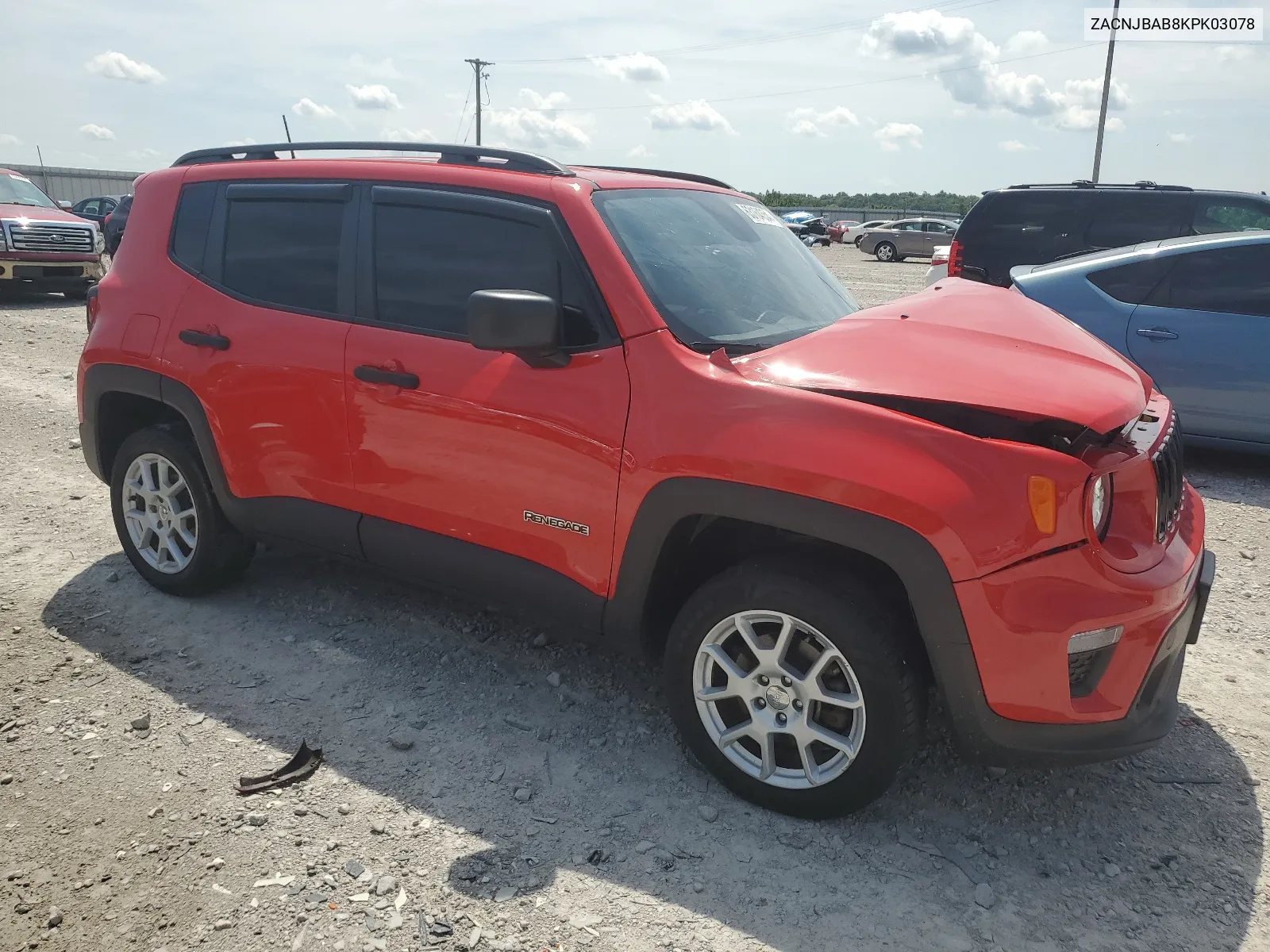 ZACNJBAB8KPK03078 2019 Jeep Renegade Sport