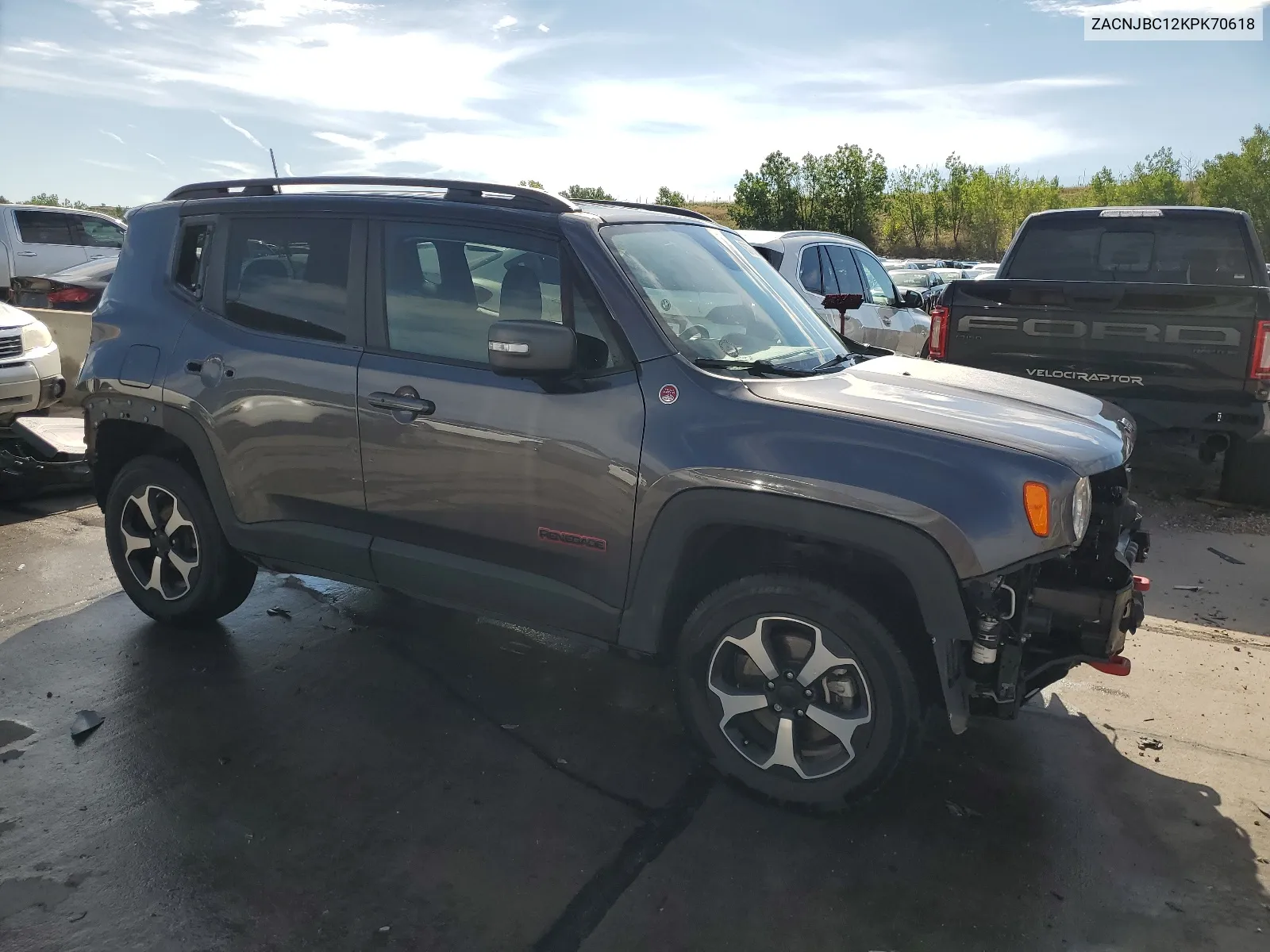 2019 Jeep Renegade Trailhawk VIN: ZACNJBC12KPK70618 Lot: 65760154