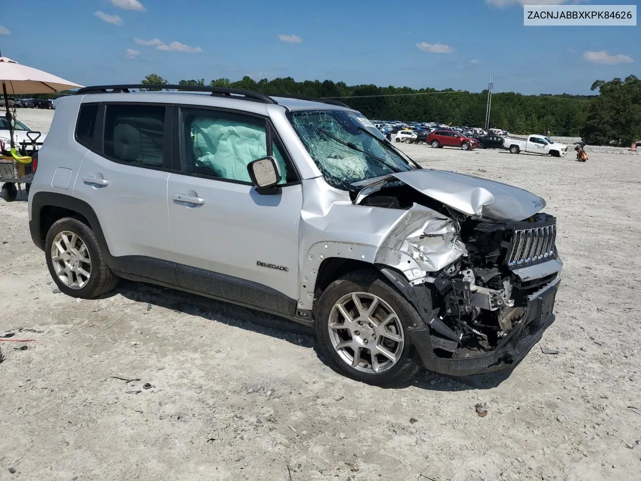 2019 Jeep Renegade Latitude VIN: ZACNJABBXKPK84626 Lot: 66089224