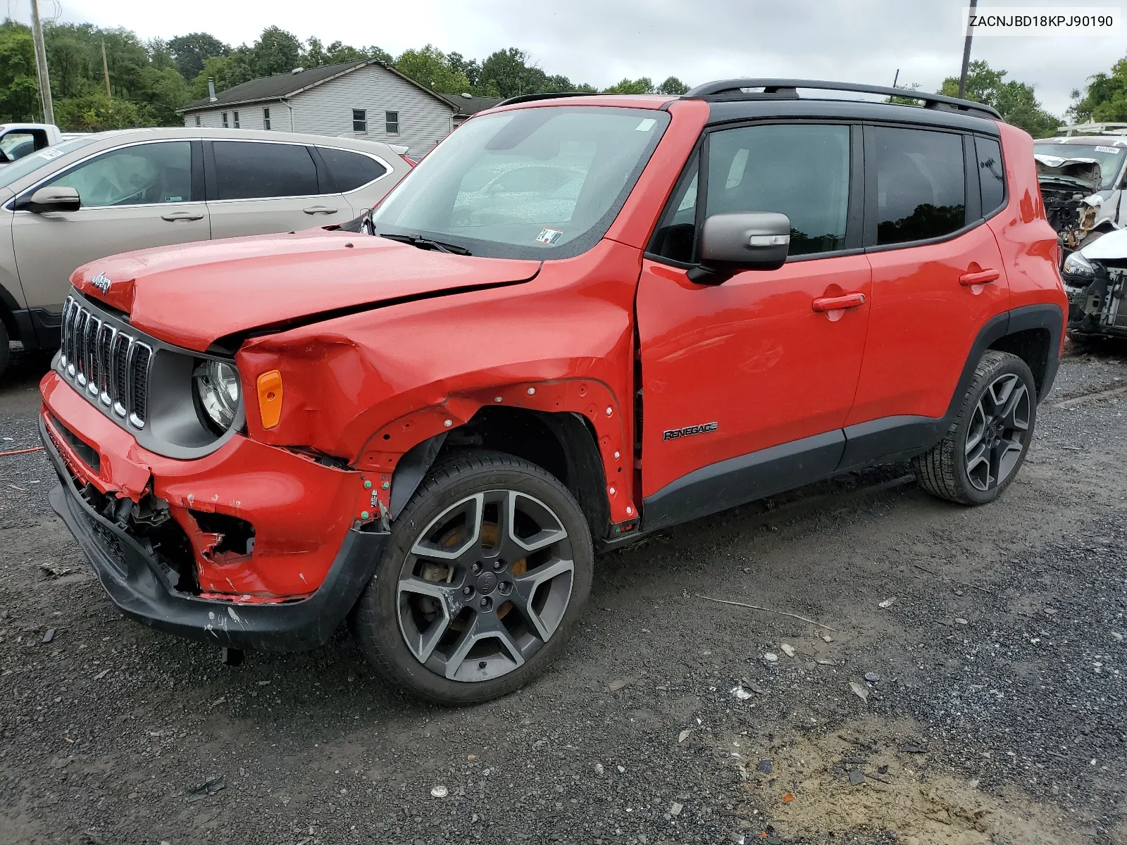 2019 Jeep Renegade Limited VIN: ZACNJBD18KPJ90190 Lot: 66311364