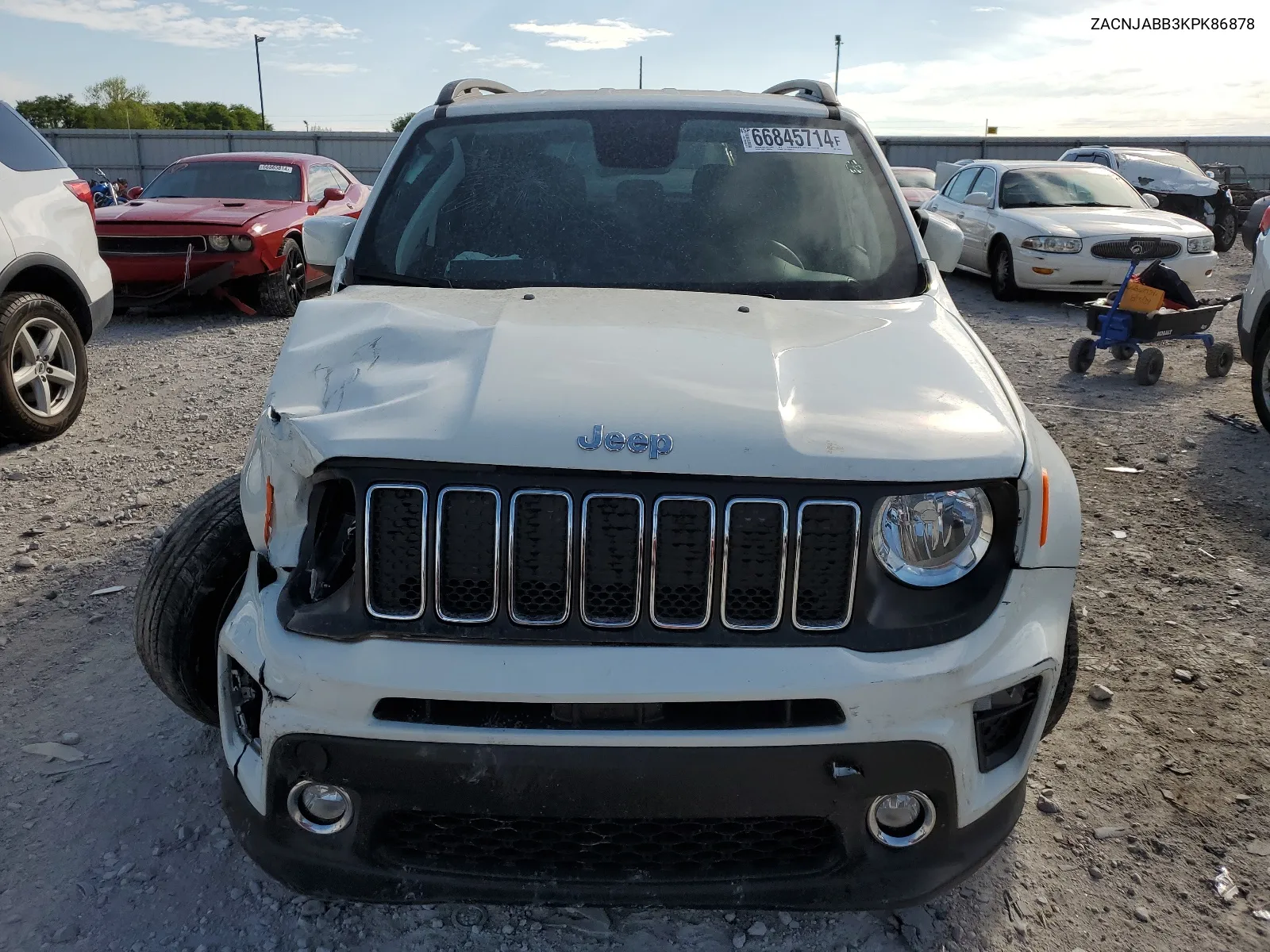 2019 Jeep Renegade Latitude VIN: ZACNJABB3KPK86878 Lot: 66845714