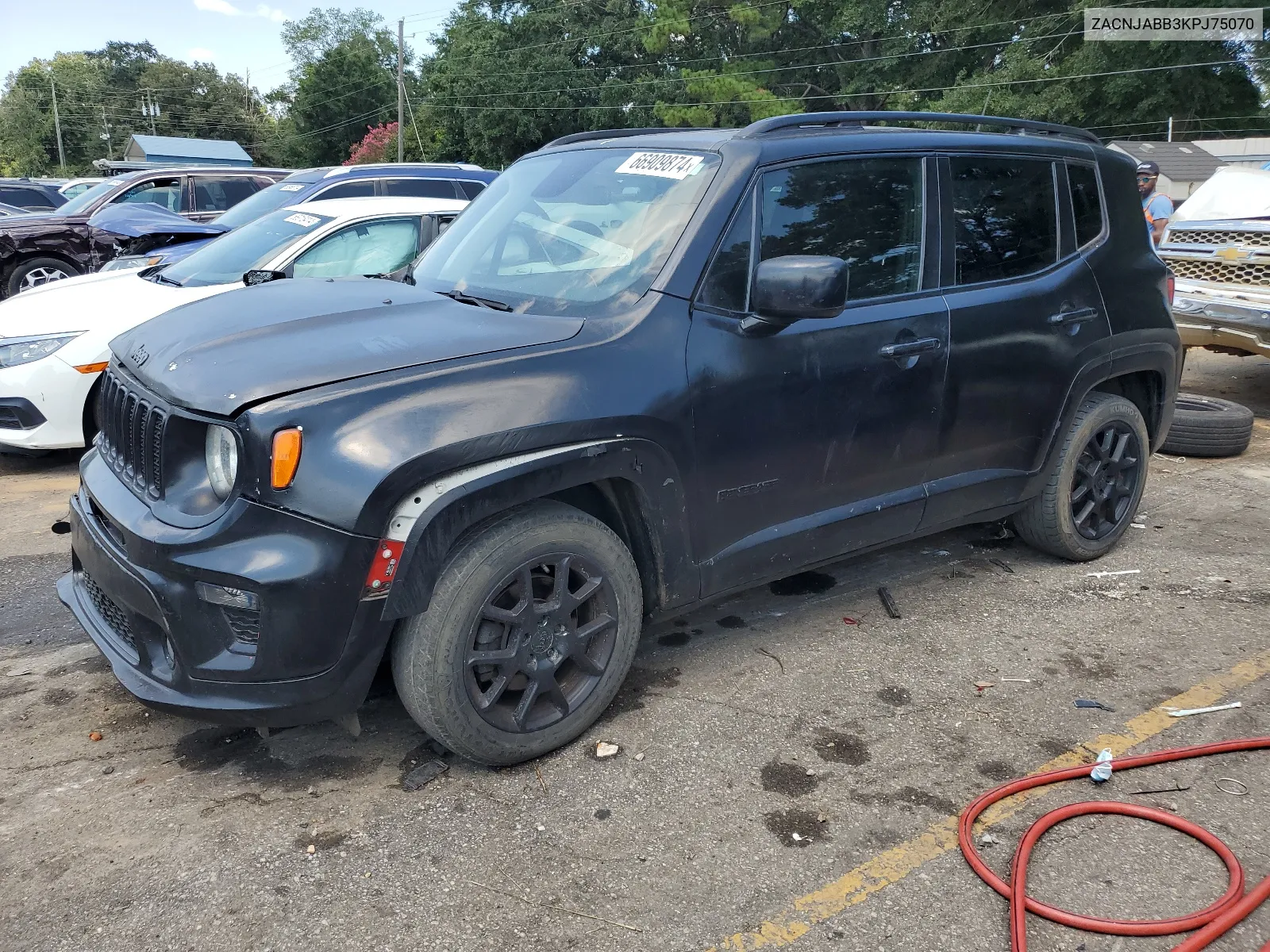 2019 Jeep Renegade Latitude VIN: ZACNJABB3KPJ75070 Lot: 66909874