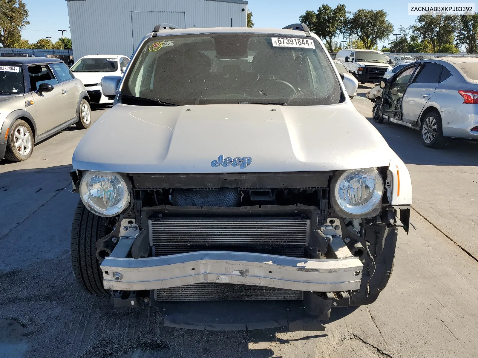 2019 Jeep Renegade Latitude VIN: ZACNJABBXKPJ83392 Lot: 67391844