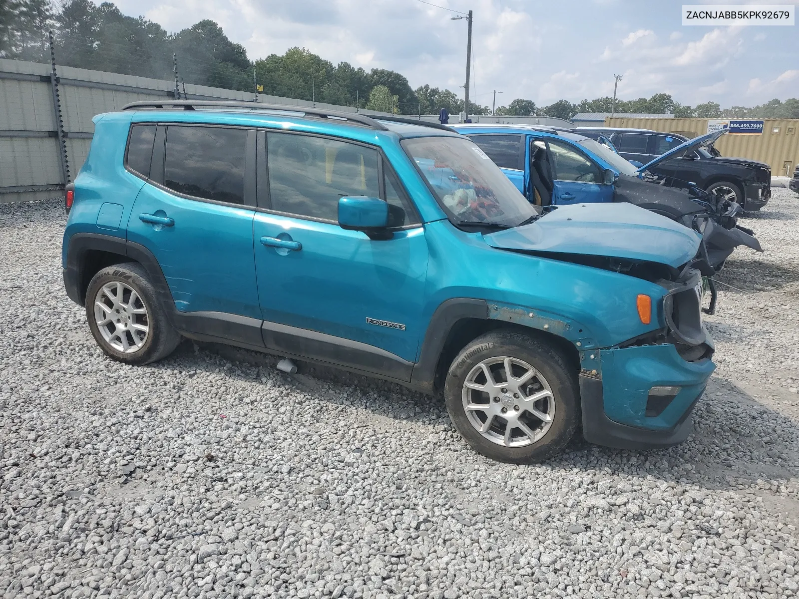 2019 Jeep Renegade Latitude VIN: ZACNJABB5KPK92679 Lot: 67756034