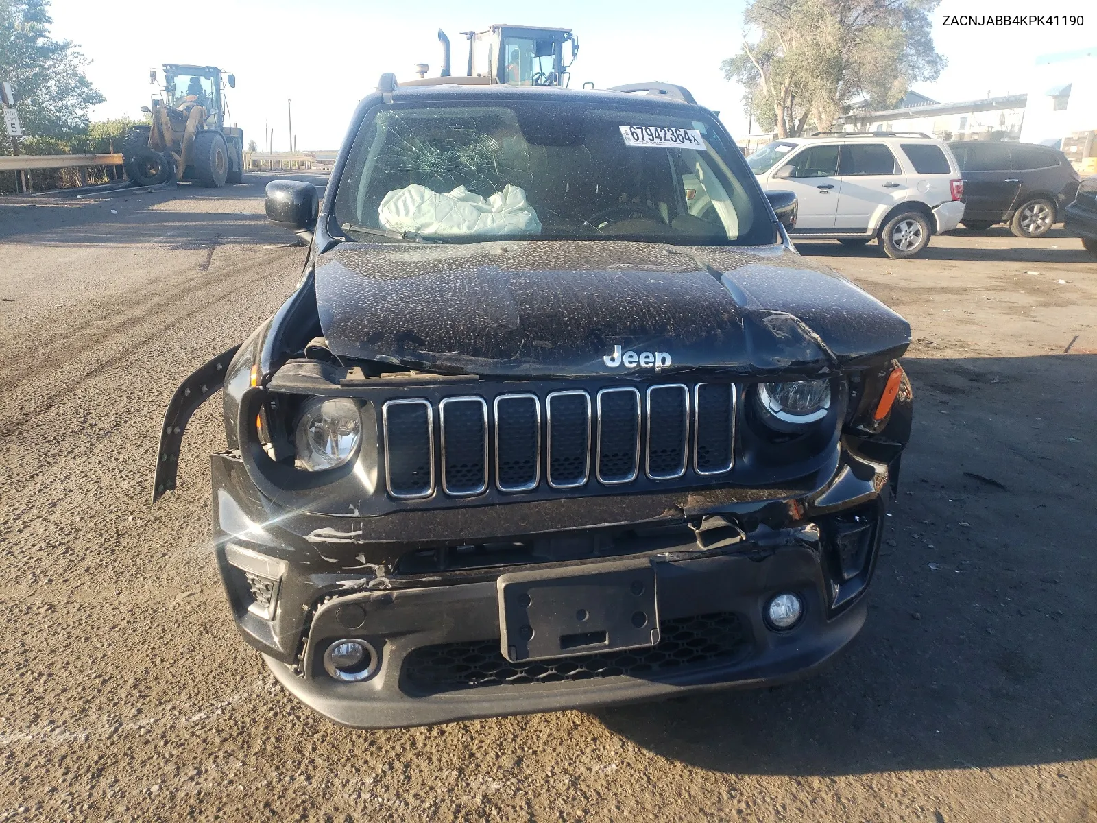 2019 Jeep Renegade Latitude VIN: ZACNJABB4KPK41190 Lot: 67942364