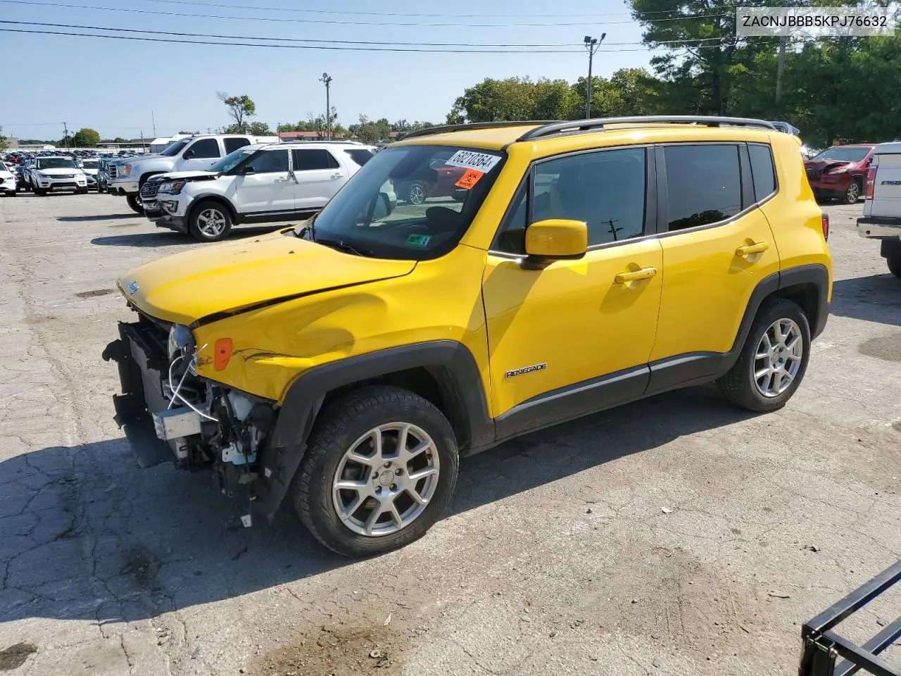 2019 Jeep Renegade Latitude VIN: ZACNJBBB5KPJ76632 Lot: 68210364