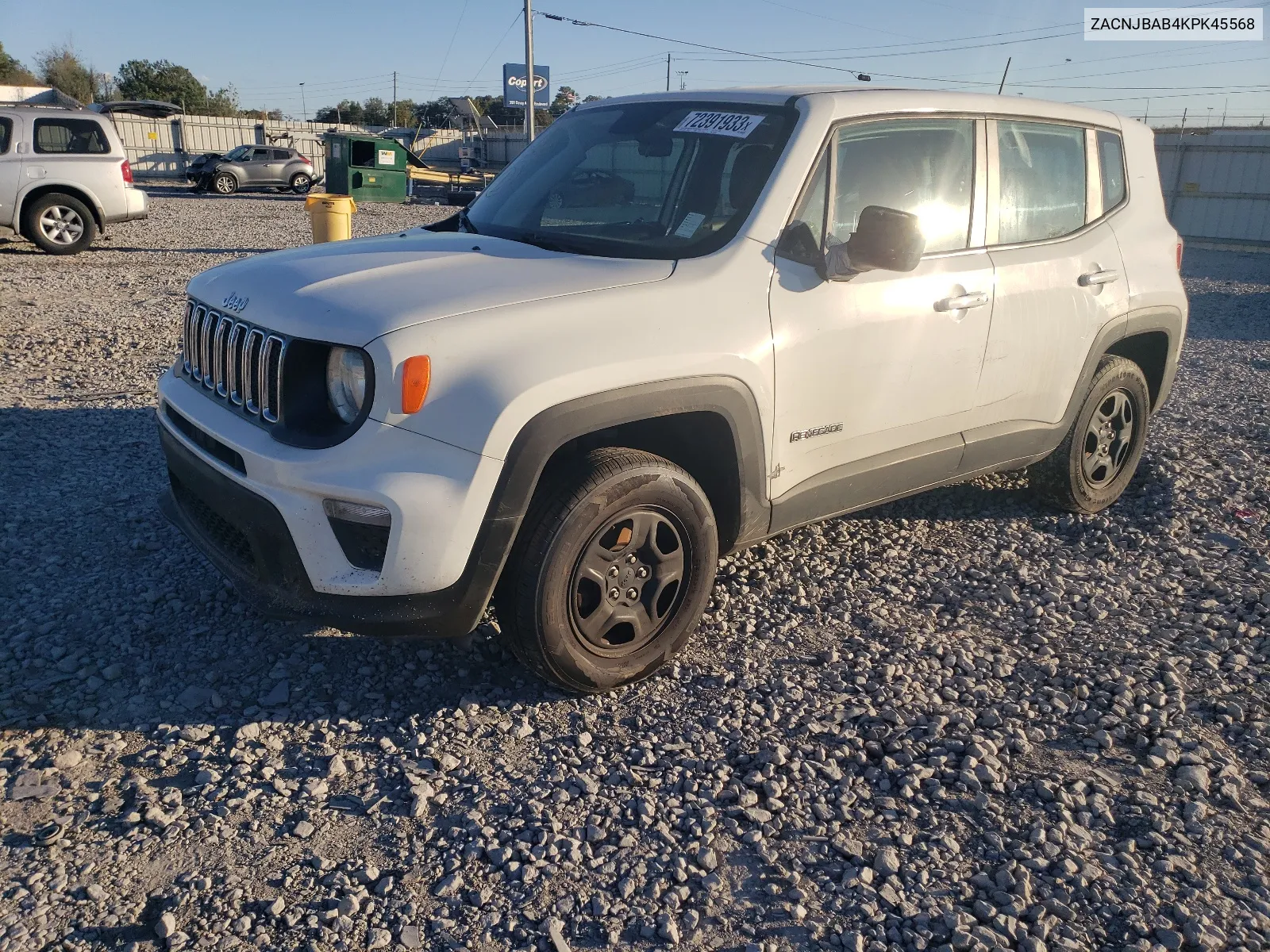 ZACNJBAB4KPK45568 2019 Jeep Renegade Sport