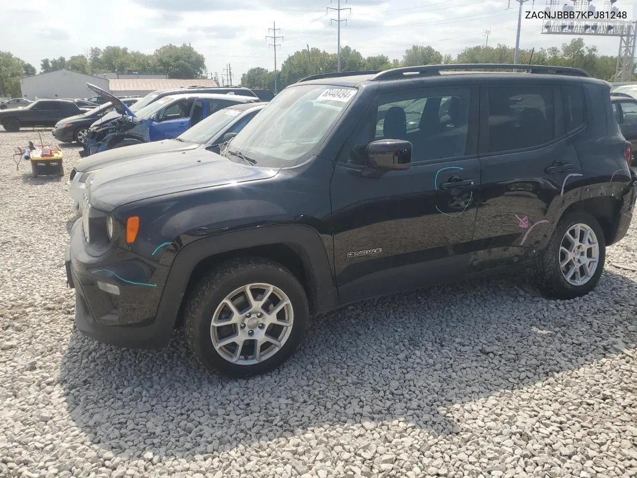 2019 Jeep Renegade Latitude VIN: ZACNJBBB7KPJ81248 Lot: 68448494