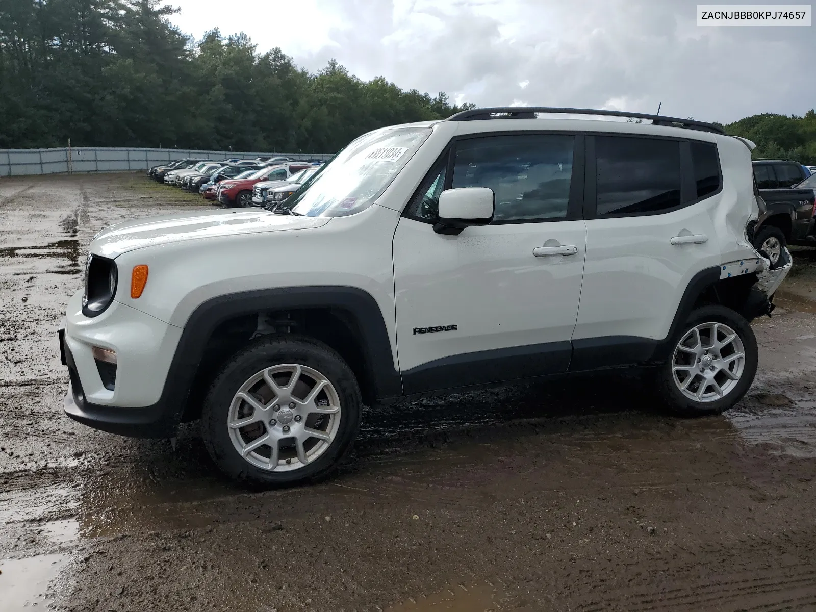 2019 Jeep Renegade Latitude VIN: ZACNJBBB0KPJ74657 Lot: 68611034