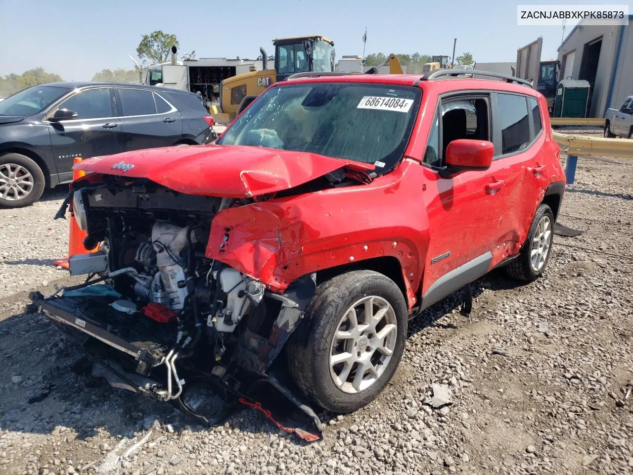 2019 Jeep Renegade Latitude VIN: ZACNJABBXKPK85873 Lot: 68614084