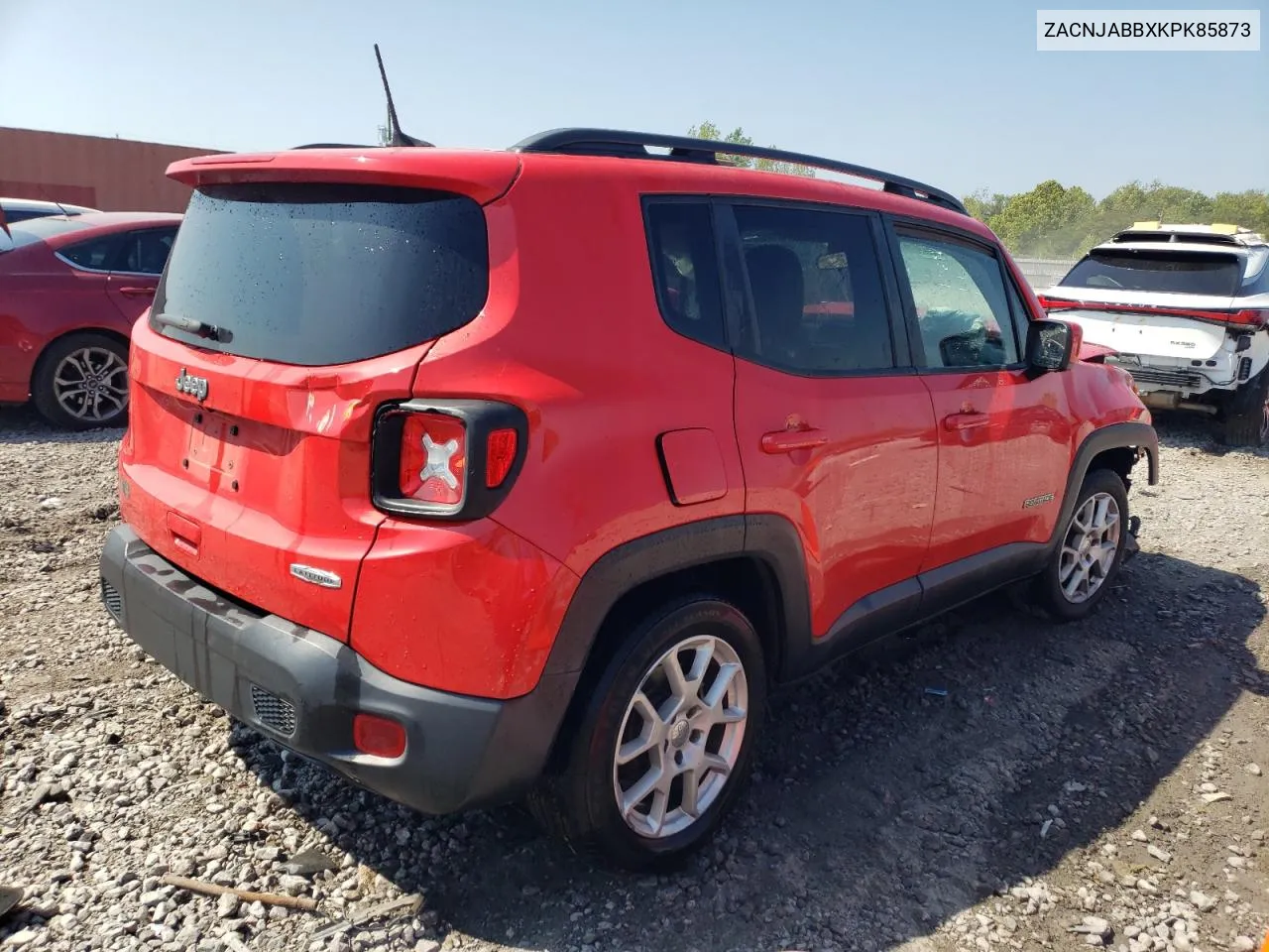 2019 Jeep Renegade Latitude VIN: ZACNJABBXKPK85873 Lot: 68614084