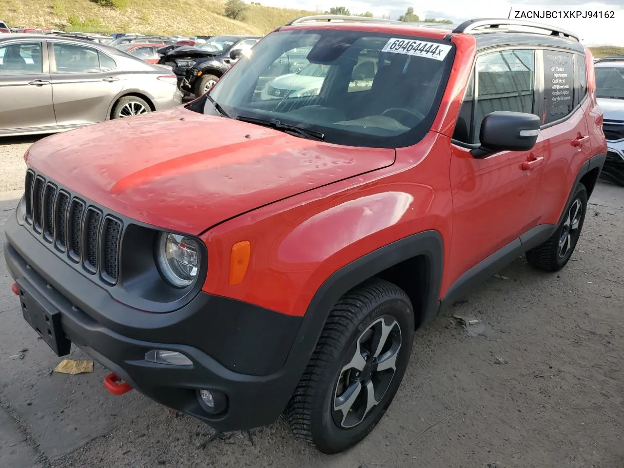 2019 Jeep Renegade Trailhawk VIN: ZACNJBC1XKPJ94162 Lot: 69464444