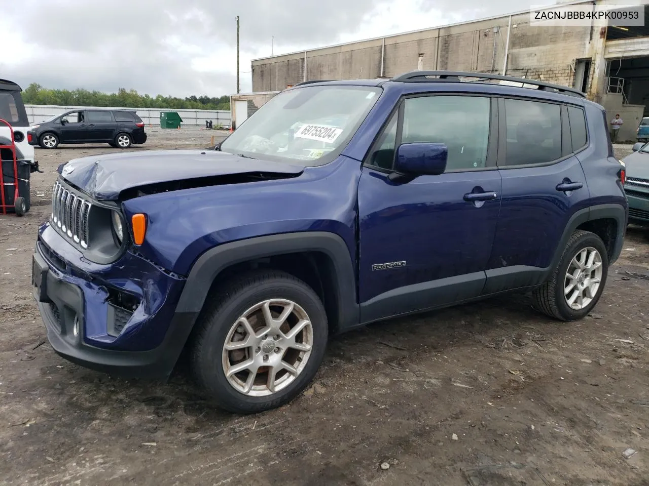 2019 Jeep Renegade Latitude VIN: ZACNJBBB4KPK00953 Lot: 69755204