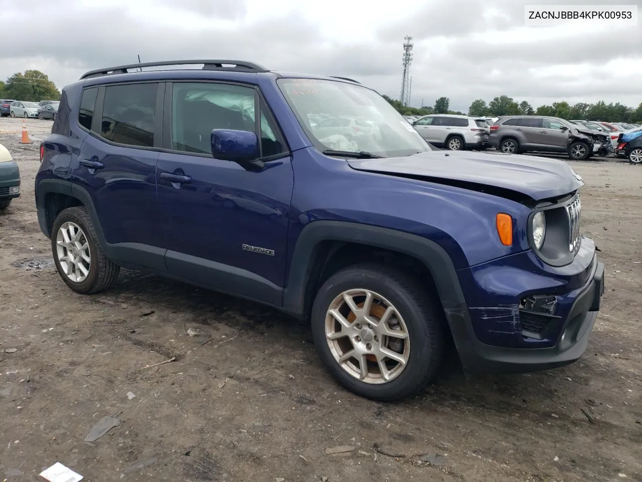 2019 Jeep Renegade Latitude VIN: ZACNJBBB4KPK00953 Lot: 69755204