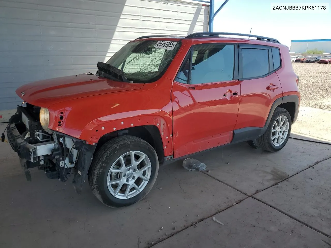 2019 Jeep Renegade Latitude VIN: ZACNJBBB7KPK61178 Lot: 69781944