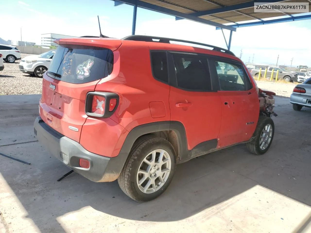 2019 Jeep Renegade Latitude VIN: ZACNJBBB7KPK61178 Lot: 69781944