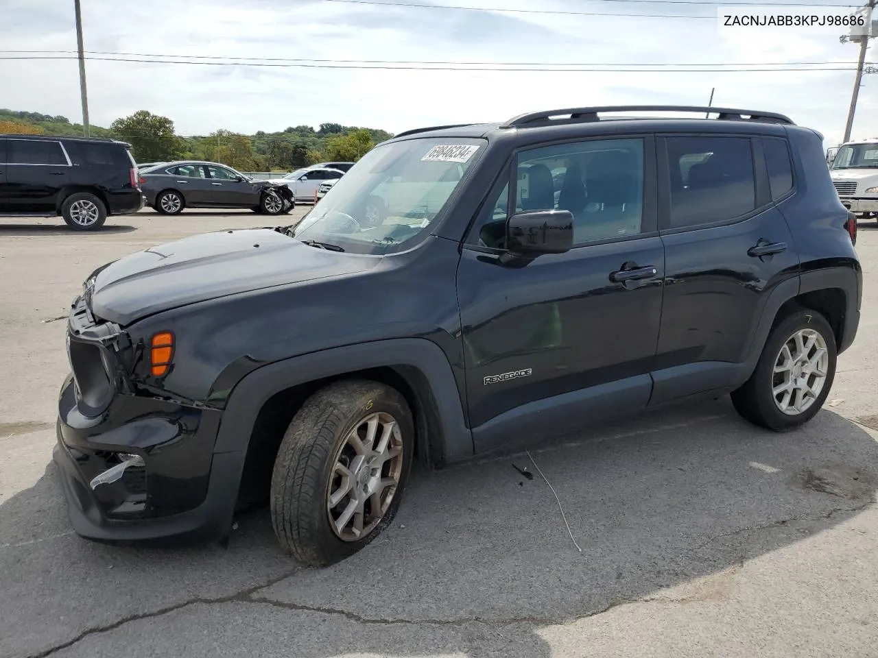 2019 Jeep Renegade Latitude VIN: ZACNJABB3KPJ98686 Lot: 69846234