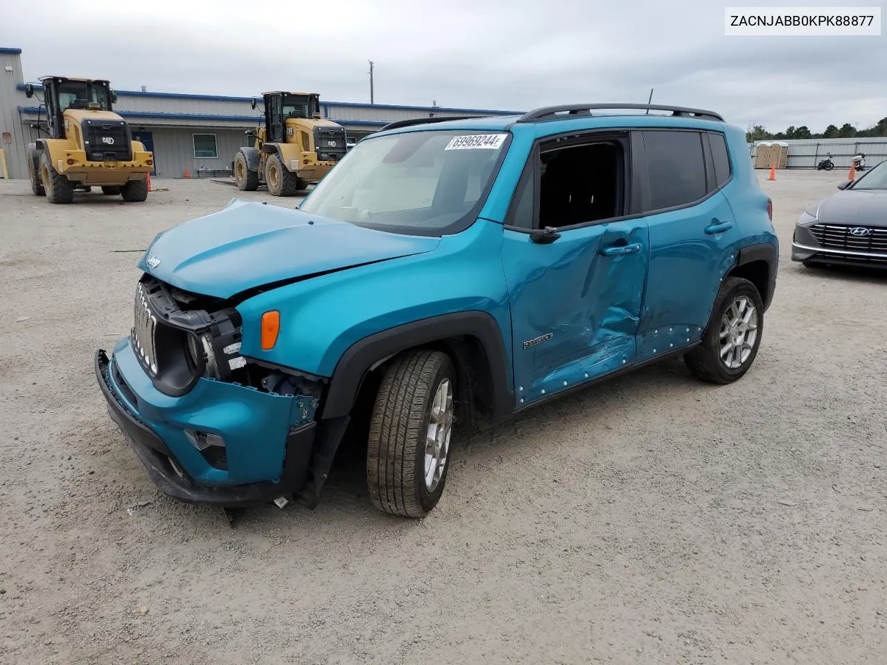 2019 Jeep Renegade Latitude VIN: ZACNJABB0KPK88877 Lot: 69969244