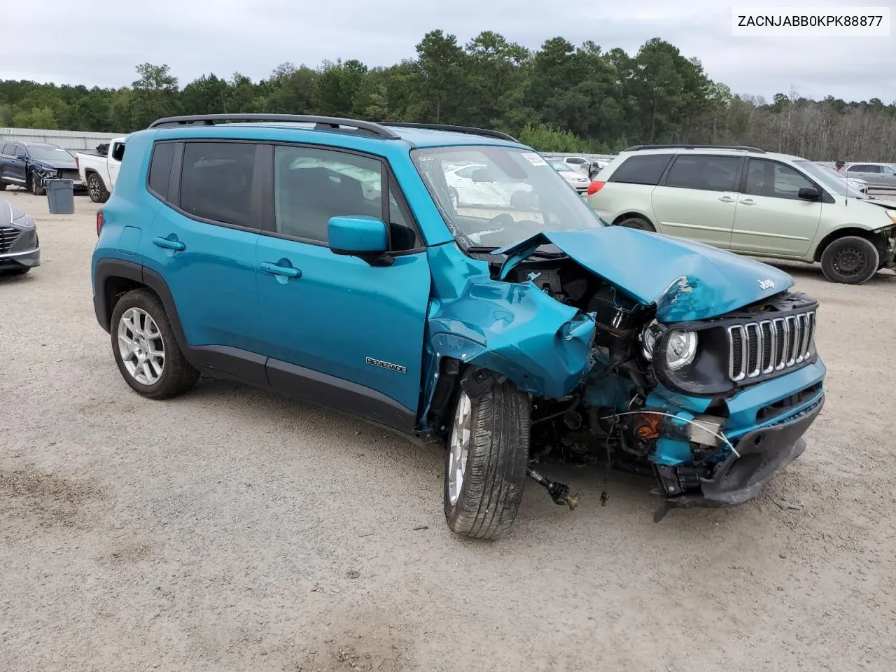 2019 Jeep Renegade Latitude VIN: ZACNJABB0KPK88877 Lot: 69969244