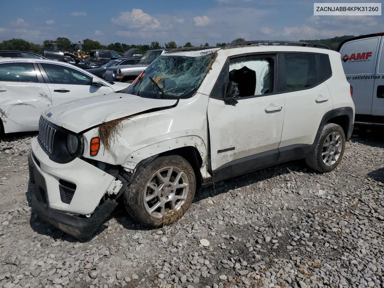 2019 Jeep Renegade Latitude VIN: ZACNJABB4KPK31260 Lot: 70087264