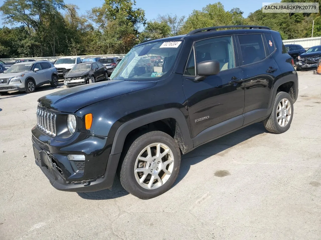 2019 Jeep Renegade Sport VIN: ZACNJBAB2KPK20779 Lot: 70216204