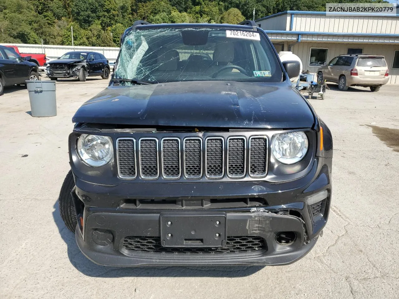 ZACNJBAB2KPK20779 2019 Jeep Renegade Sport