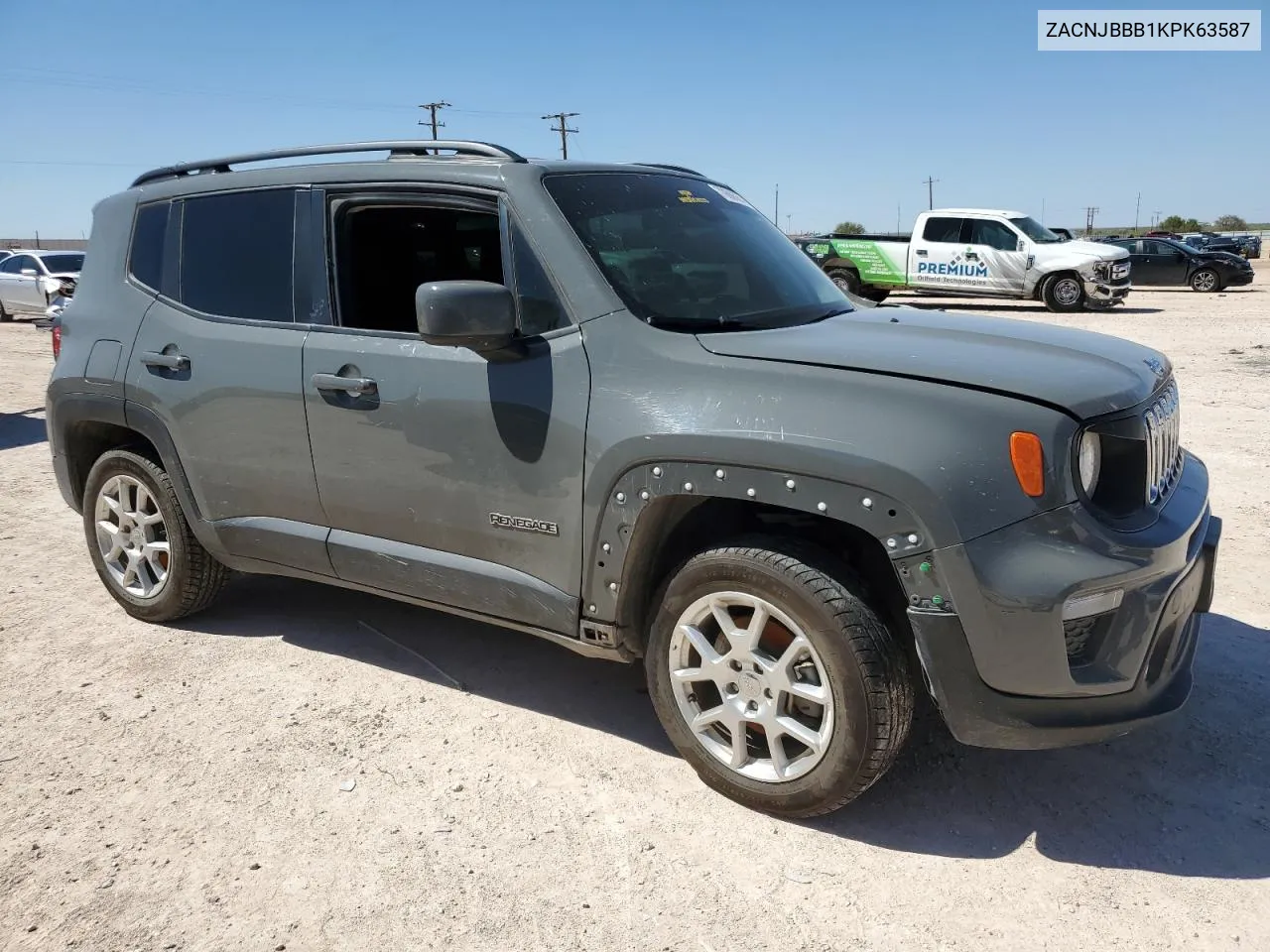 2019 Jeep Renegade Latitude VIN: ZACNJBBB1KPK63587 Lot: 70686974